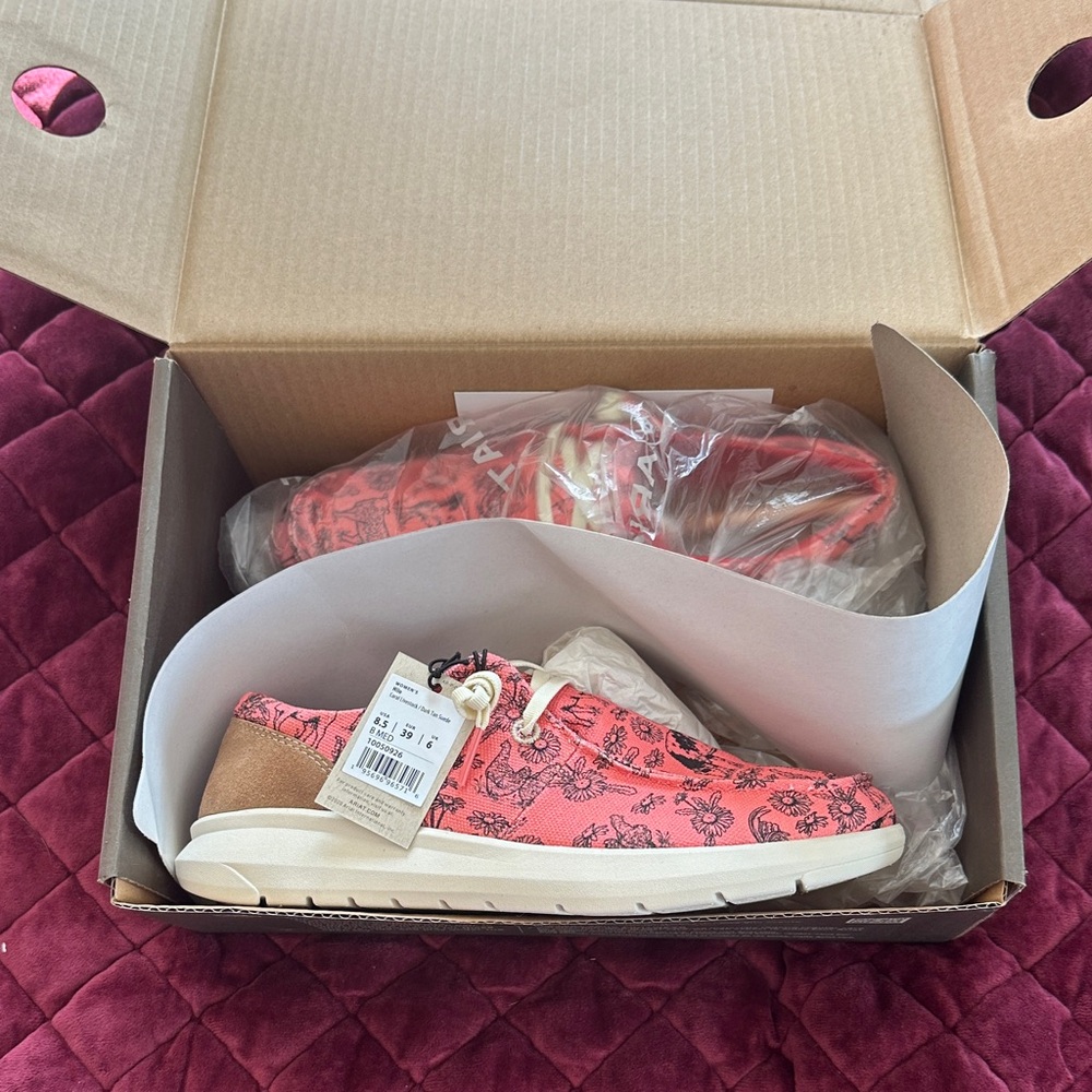 Ariat Pink and Tan Women's Sneakers